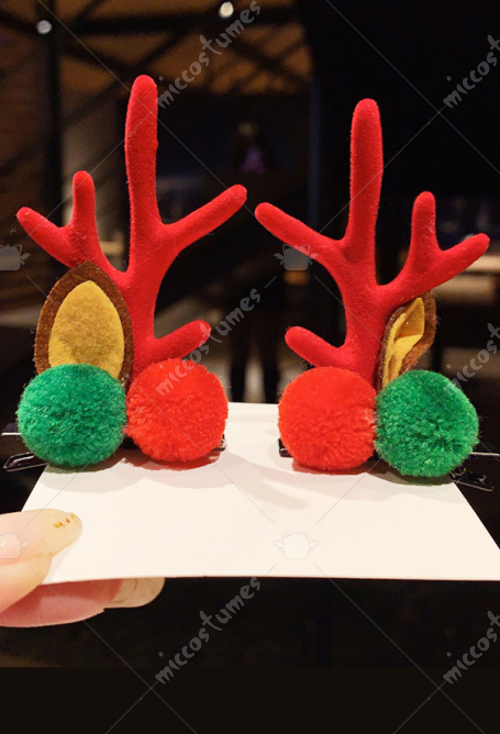 クリスマス コスプレ道具 ヘアクリップ サンタ トナカイ 子供 レディース ガールズ 誕生日 パーティー 髪飾り ヘアアクセサリー