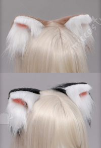 女性猫耳 ロリータ 髪飾り ヘアクリップ コスプレアクセサリー