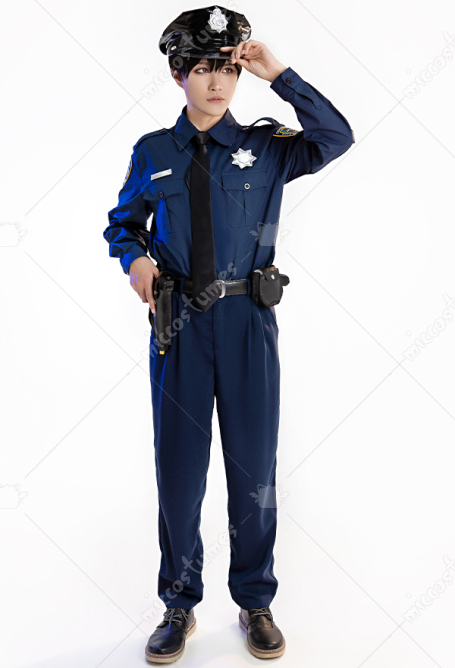 警察官 コスプレ 衣装 男性長袖