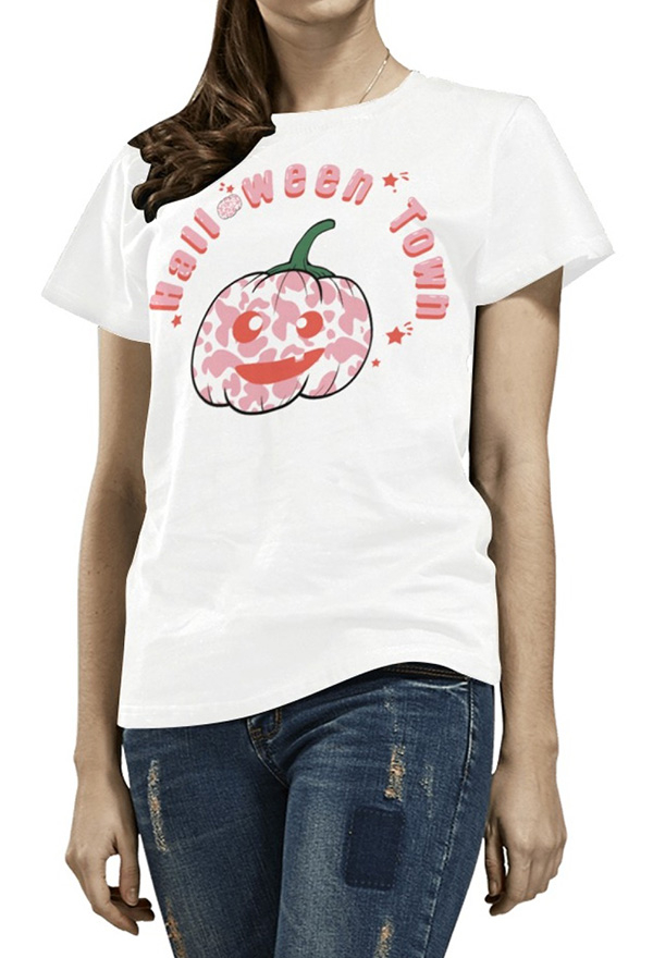 万圣节草莓南瓜T恤