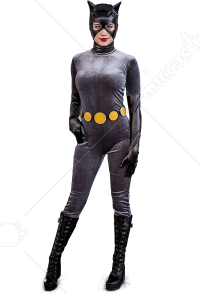 スーパーヒーロー　コスプレ　衣装　スーツ　バットマン　キャットウーマンからインスピレーションを受け　オーダーメイド