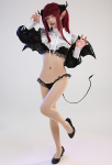 My Dress-Up Darling Marin Kitagawa Liz Kyun Succubus Sexy Lingerie Set Cosplay Costume Top and Panty Set with Headdress and Wings