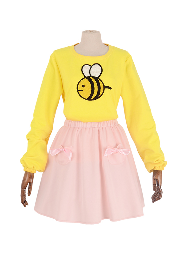 Bee and Puppycat ビーとパピーキャット ビー コスプレ 衣装　ピンクスカート