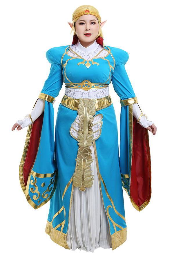 ゼルダの伝説 ブレス ゼルダ姫 コスプレ 衣装 プラスサイズ