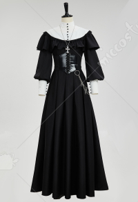 中世 レトロ 修道女 ワンピース コスプレ 衣装