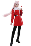 DARLING in the FRANXX Zero Two Code 002 Cosplay Costume Uniform Including Hair Accessory