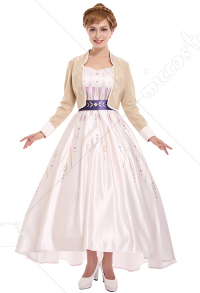 アナと雪の女王2 アナ コスプレ衣装 アナ姫の優美なドレス