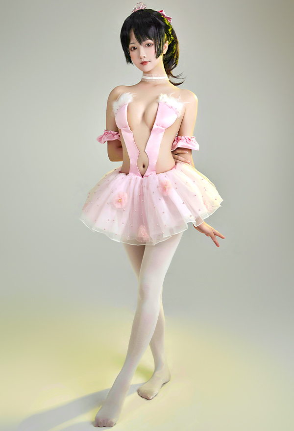 フラミンゴバレエ団 ポニーテールの子 コスプレ 衣装