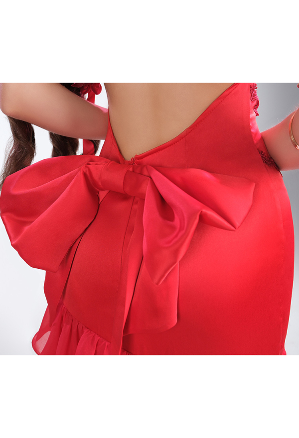 ファイナルファンタジー VII リメイク エアリス コスプレ 衣装 赤ドレス