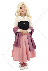 子供 女の子 ドレス ペチコートとケープ付き プリセンス オーロラ コスプレ コスチューム