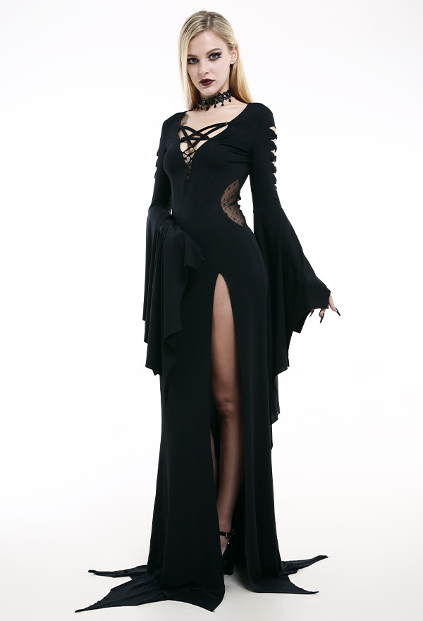 ハロウィン コスプレ 衣装 ゴシック 暗黒ドレス