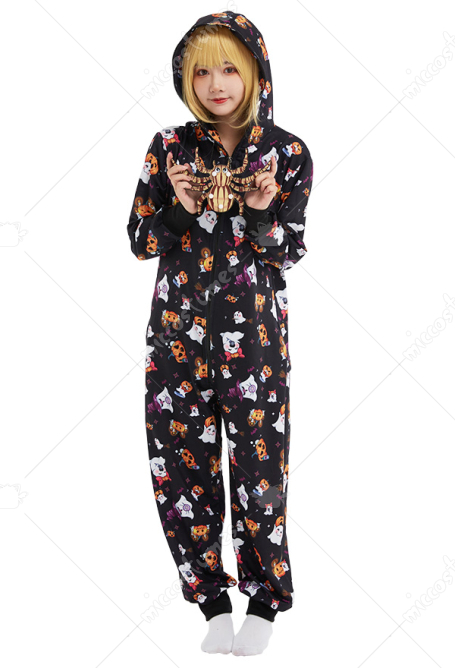 ハロウィン カボチャ幽霊 コスプレ 衣装 パジャマ