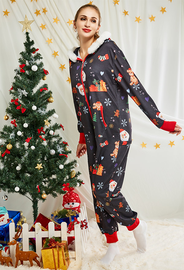 クリスマス コスプレ クリスマスの要素柄 パジャマ