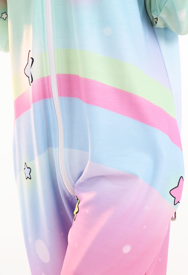 虹柄 パジャマ