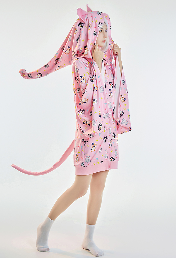ピンク 猫柄 パジャマ