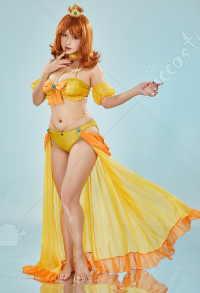 デイジー姫 コスプレ 水着 ドレス 黄色