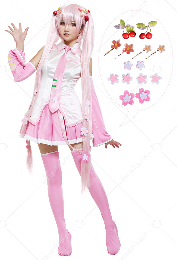 桜ミク 初音ミク 衣装 - ボーカロイド コスプレ | 高品質 ドレス 販売