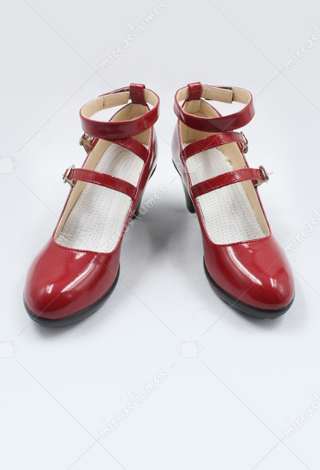 ダンガンロンパ 希望の学园と绝望の高校生 セレスティア•ルーデンベルク コスプレシューズ　赤靴