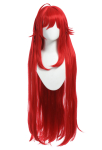 High School DxD Rias Gremory Cosplay Wig Red Long Cosplay Wig with Bangs